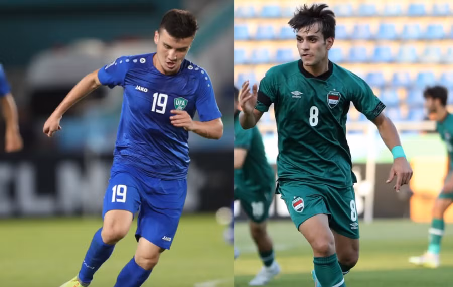 U.23 Iraq (phải) liệu có gây bất ngờ và tạo cú sốc loại chủ nhà U.23 Uzbekistan? Ảnh: AFC
