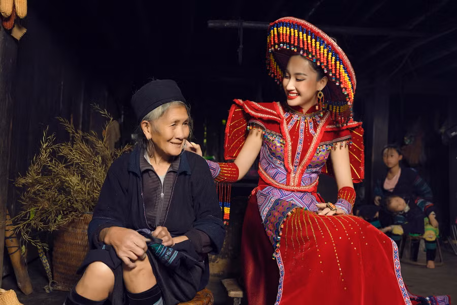 Người đẹp mong muốn quảng bá hình ảnh, con người Việt Nam đến bạn bè quốc tế. Ảnh: VŨ ĐÌNH HẢI - HOÀNG PHÚC