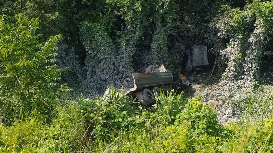 Hiện trường vụ tai nạn. Ảnh: C.T.V