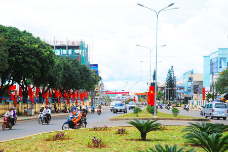 Một góc thành phố Pleiku.