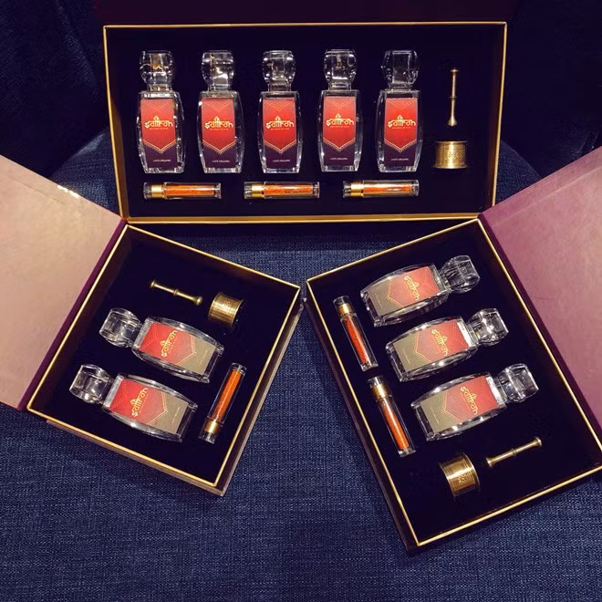 Các bộ sản phẩm quà tặng 8/3. (Ảnh: saffronviet.com)