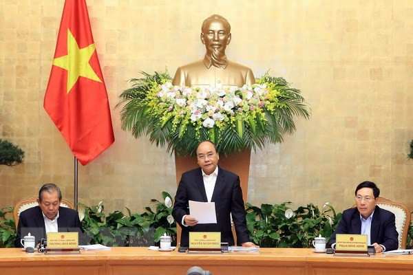 Thủ tướng Nguyễn Xuân Phúc phát biểu. (Ảnh: Thống Nhất/TTXVN) Thủ tướng Nguyễn Xuân Phúc phát biểu. (Ảnh: Thống Nhất/TTXVN)