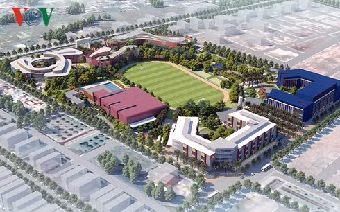 Phối cảnh 3 D Toàn cảnh “Thành phố giáo dục” tại Quảng Ngãi.
