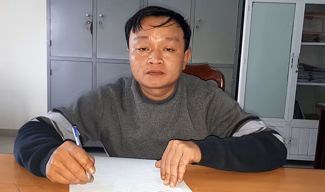 Đối tượng Thương tại công an