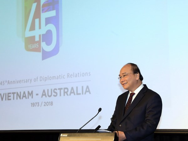 Thủ tướng Nguyễn Xuân Phúc phát biểu. (Ảnh: Thống Nhất/TTXVN)