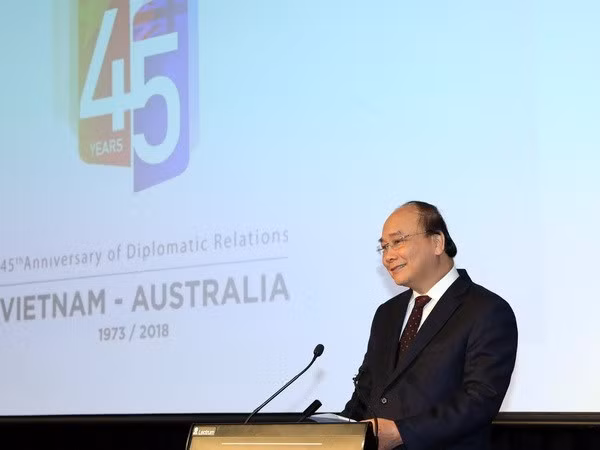 Thủ tướng Nguyễn Xuân Phúc phát biểu. (Ảnh: Thống Nhất/TTXVN)