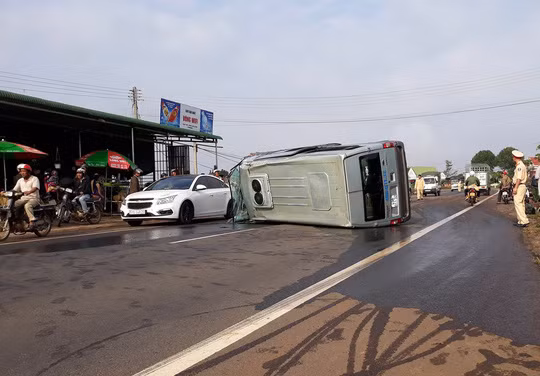 Hiện trường vụ tai nạn.