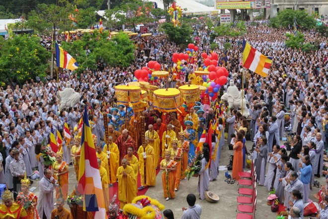 Lễ hội Quán Thế Âm 19/2 - Ngũ Hành Sơn. (Ảnh: Trần Lê Lâm/TTXVN)