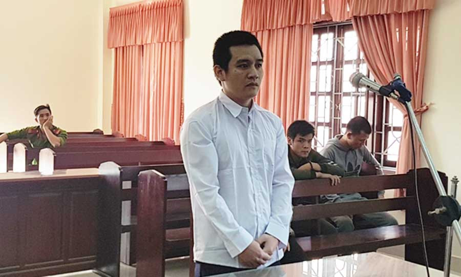  Bị cáo Tiến tại phiên tòa sơ thẩm. Ảnh: Thi Phú