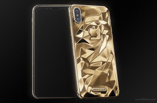 iPhone X mạ vàng của Caviar. iPhone X mạ vàng của Caviar.