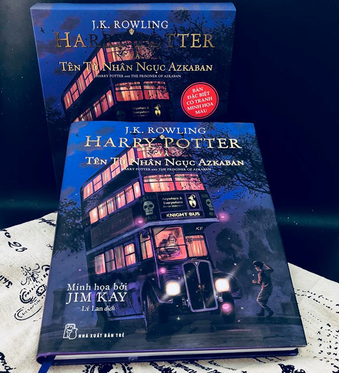 Bản minh họa màu của Harry Potter và tên tù nhân ngục Azkaban. Ảnh: NXB Trẻ. Bản minh họa màu của Harry Potter và tên tù nhân ngục Azkaban. Ảnh: NXB Trẻ.