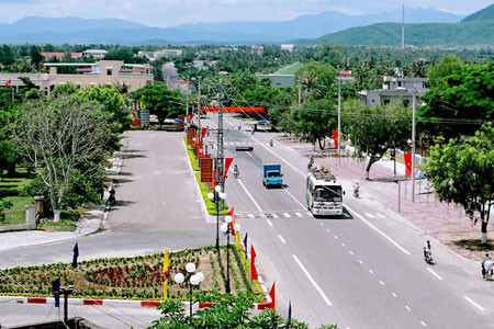 Một góc thị xã An Khê. Ảnh: internet