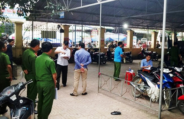 Hiện trường vụ án mạng.