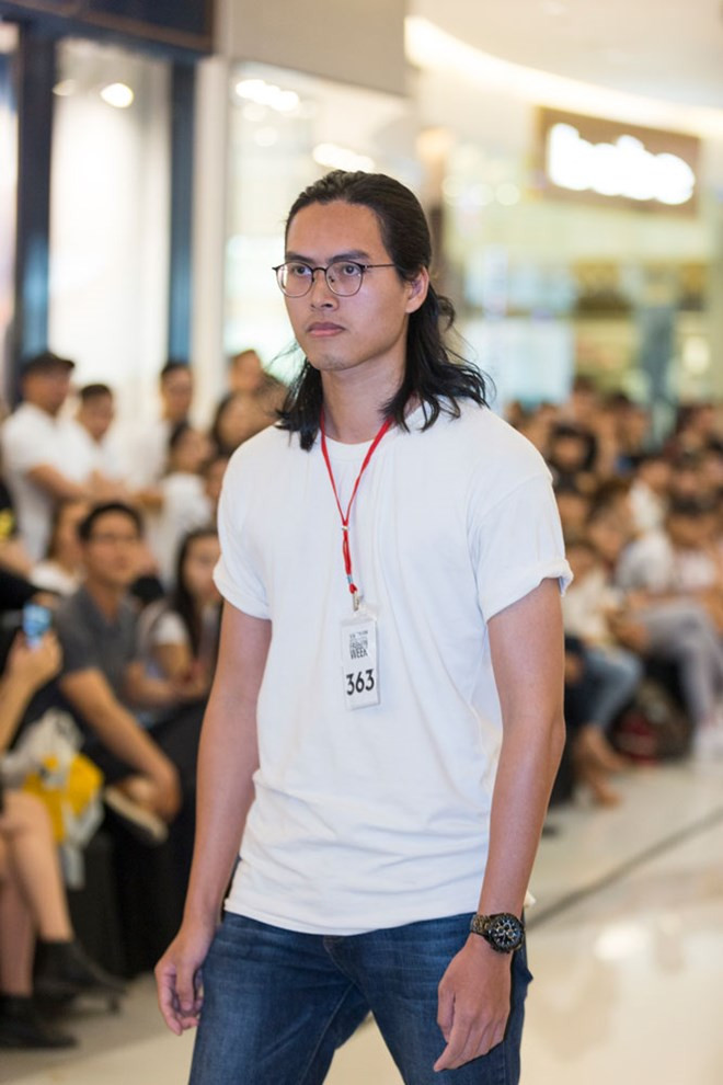 Trưởng thành từ cuộc thi Vietnam's Next Top Model, Hải Anh đến đăng ký casting từ rất sớm và được các thí sinh đánh giá là đối thủ nặng ký của vòng sơ tuyển. (Ảnh: BTC)