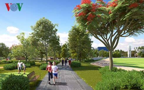 Phối cảnh 3 DĐường chạy bộ, công viên cây xanh tại IEC. Phối cảnh 3 DĐường chạy bộ, công viên cây xanh tại IEC.