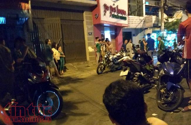 Hiện trường nơi xảy ra vụ nổ súng.