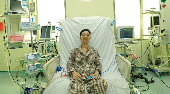 Ông Trần Ngọc Hanh là người nhận phổi, ít ngày nữa là anh có thể về đoàn tụ với gia đình - Ảnh: BVCC