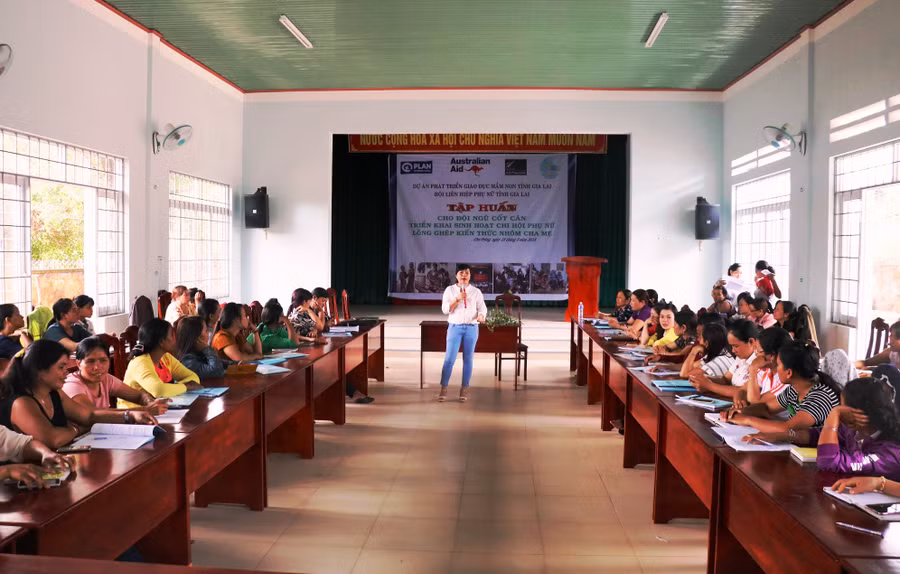 Quang cảnh lớp tập huấn. Ảnh: Trần Dung