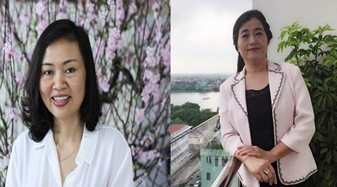 PGS. TS. BS Trần Vân Khánh (trái) và PGS.TS. Đinh Thị Bích Lân (phải) là 2 nhà khoa học nữ giành giải thưởng Kovalevskaia năm 2017