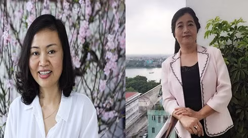 PGS. TS. BS Trần Vân Khánh (trái) và PGS.TS. Đinh Thị Bích Lân (phải) là 2 nhà khoa học nữ giành giải thưởng Kovalevskaia năm 2017