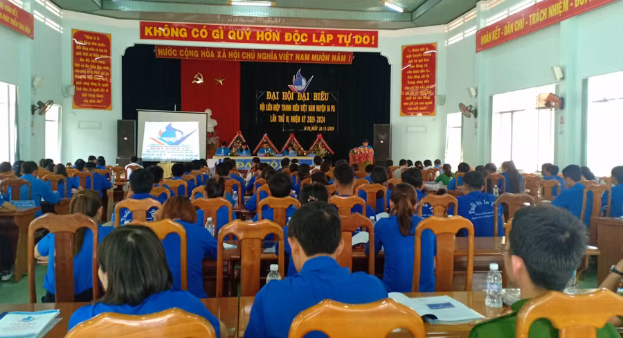 Toàn cảnh Đại hội Đại biểu Hội LHTN huyện Ia Pa khóa IV. Ảnh: Như Loan