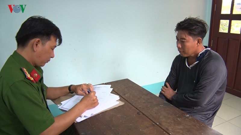  Lê Thanh Lâm tại cơ quan điều tra.