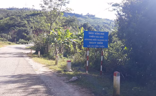 Khu vực đèo Văn Rơi - nơi xảy ra vụ việc. Ảnh: Đức Nhật