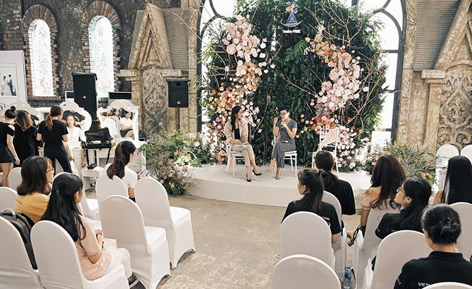 Không gian lung linh và thơ mộng của Vietnam Wedding Festival 2019.