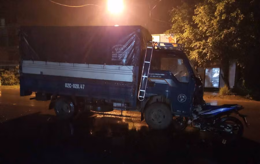 Hiện trường vụ tai nạn thương tâm. Ảnh: Văn Ngọc