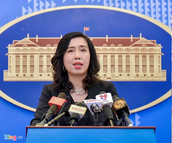 Người phát ngôn Bộ Ngoại giao Việt Nam Lê Thị Thu Hằng. Ảnh: Việt Linh.