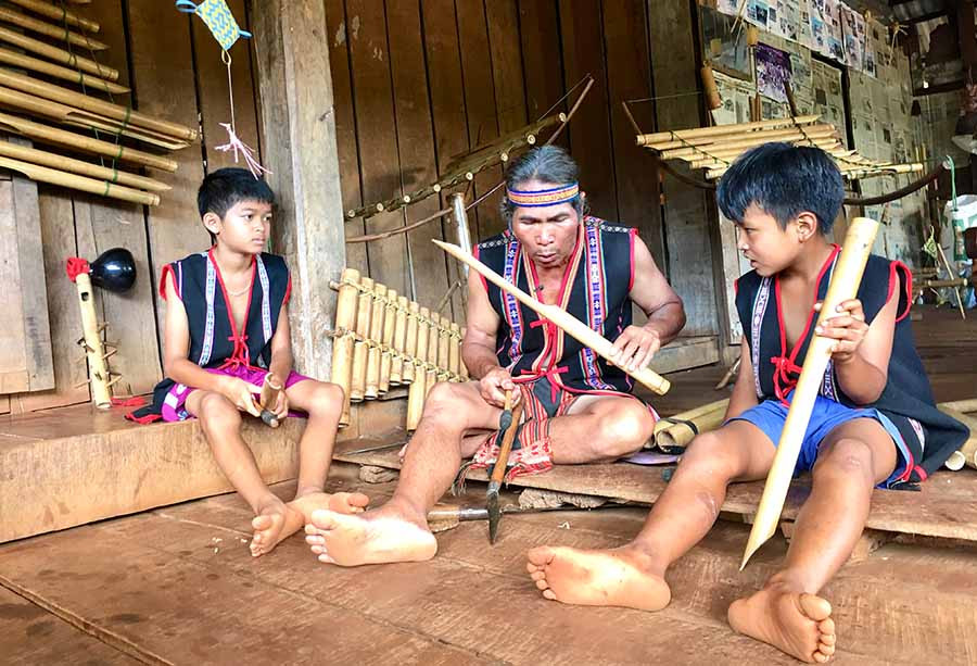 Hình ảnh trong tập phim Những ngôi làng độc đáo ở Đak Đoa sẽ được phát sóng. Ảnh: V.T.T