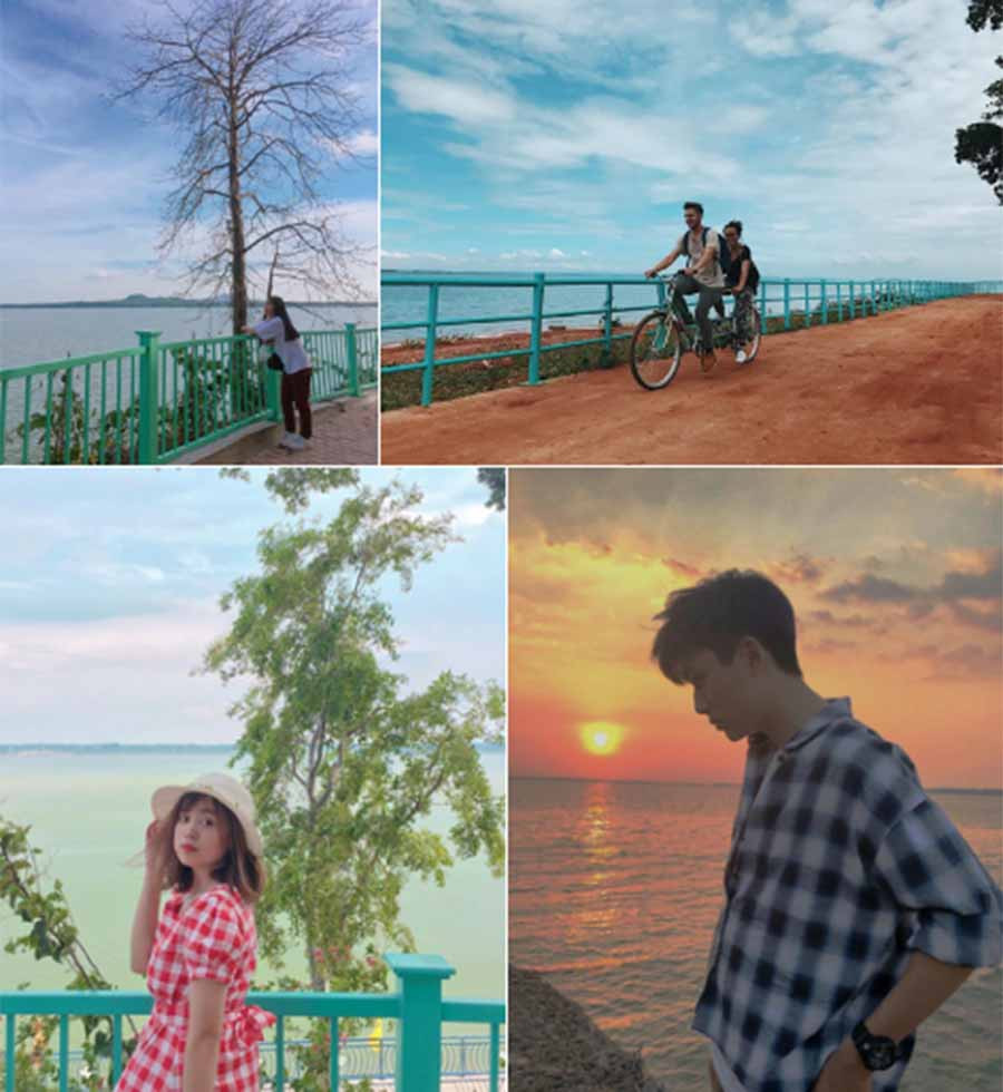 Giữa lòng hồ Trị An ở Đồng Nai có tồn tại đảo Ó với cảnh sắc thiên nhiên tuyệt đẹp. Rời xa sự ồn ào, náo nhiệt của thành phố, đến đây bạn sẽ được tận hưởng không khí mát mẻ, trong lành. Ngoài ra, những trò chơi hấp dẫn như đi cano, chèo thuyền, câu cá... cũng rất đáng để bạn trải nghiệm. Ảnh: Vinhdo2505, quynnn1207, diepngaosngow, its_linh_baby.