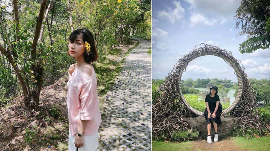  Với không gian rộng thoáng, trong lành, khu du lịch là sự kết hợp của núi cao, hồ rộng, hài hòa với các công trình kiến trúc nghệ thuật mang dấu ấn tôn giáo của nhiều thời đại. Đây là điểm đến tuyệt vời cho bạn xả stress hoặc du lịch ngắn ngày. Ảnh: Kieutrinh.18, nhii141295.