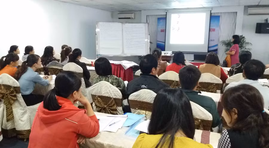 Quang cảnh lớp tập huấn. Ảnh: Như Nguyện