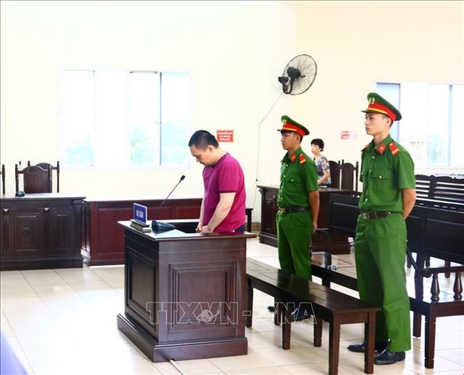  Bị cáo Võ Phước Lộc tại phiên toà sơ thẩm. Ảnh : Huyền Trang/TTXVN