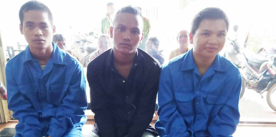 Các bị cáo tại phiên tòa. Ảnh: Quang Lê 