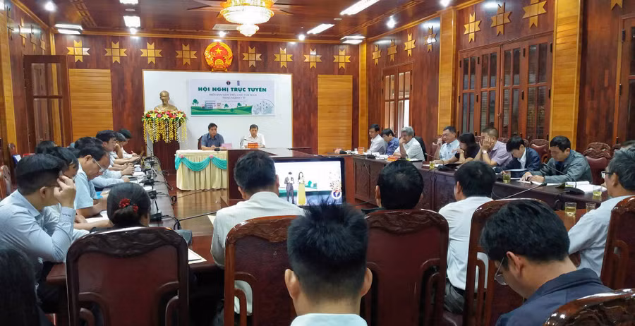 Quang cảnh Hội nghị trực tuyến tại điểm cầu Gia Lai. Ảnh: Như Nguyện