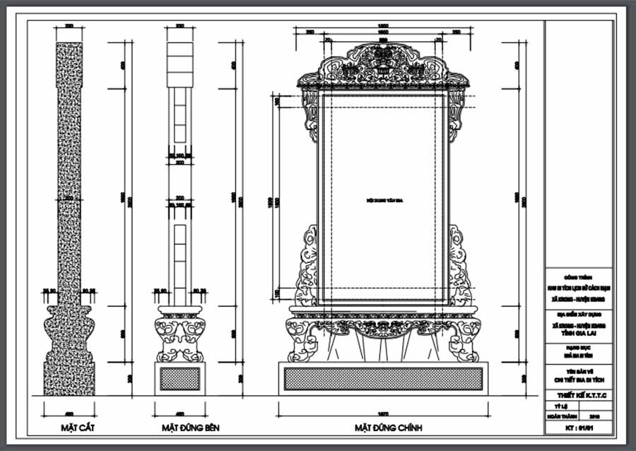  Mẫu nhà bia tại Khu di tích lịch sử cách mạng tại xã Krong. Ảnh: H.N