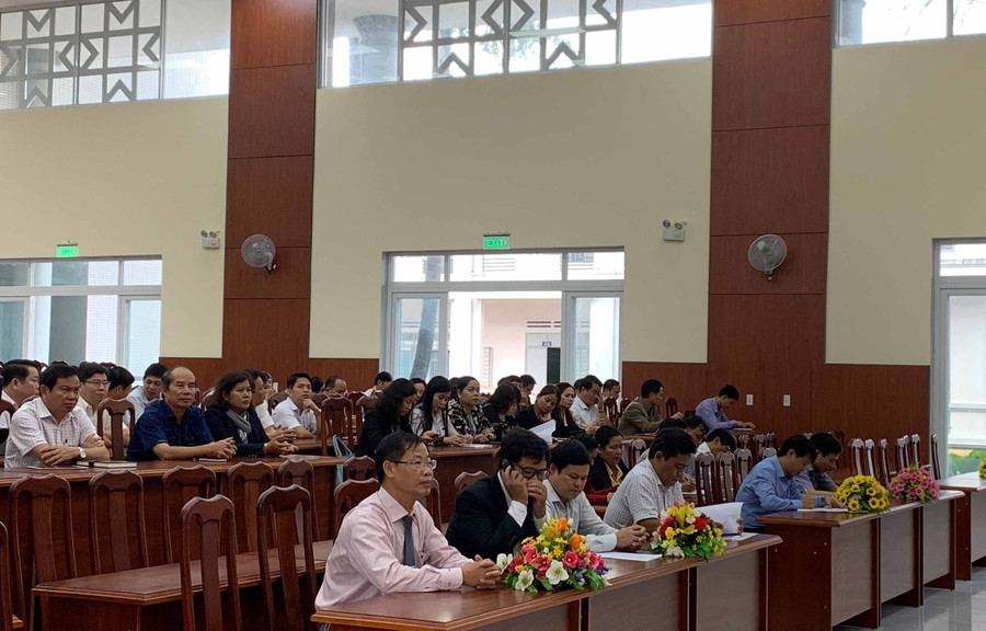 Quang cảnh lễ khai giảng. Ảnh: Phương Linh