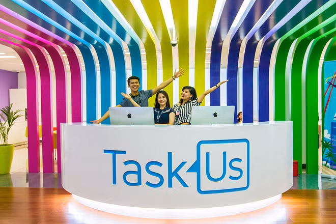 TaskUs, một trong những đối tác giúp nghe nội dung tin nhắn của người dùng Facebook. Ảnh: TaskUs. TaskUs, một trong những đối tác giúp nghe nội dung tin nhắn của người dùng Facebook. Ảnh: TaskUs.
