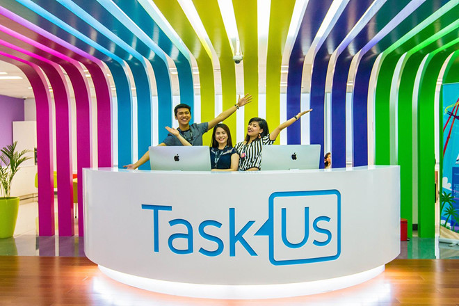 TaskUs, một trong những đối tác giúp nghe nội dung tin nhắn của người dùng Facebook. Ảnh: TaskUs.  TaskUs, một trong những đối tác giúp nghe nội dung tin nhắn của người dùng Facebook. Ảnh: TaskUs.