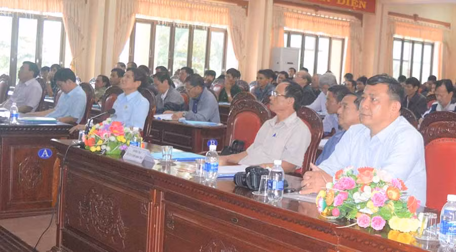 Các học viên tham gia lớp tập huấn. Ảnh: Đinh Yến