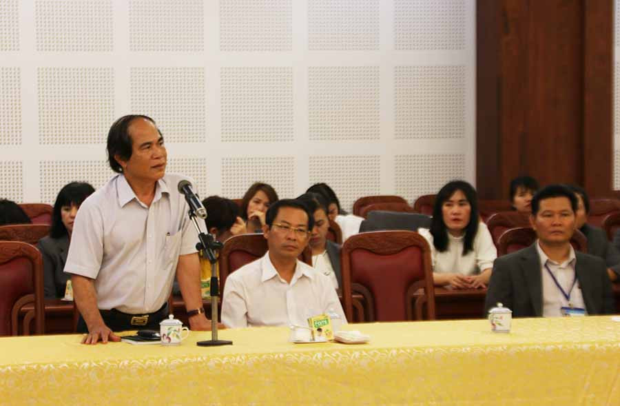 Đồng chí Chủ tịch UBND tỉnh phát biểu tại lễ kỷ niệm. Ảnh: C.H Đồng chí Chủ tịch UBND tỉnh phát biểu tại Lễ kỷ niệm. Ảnh: C.H