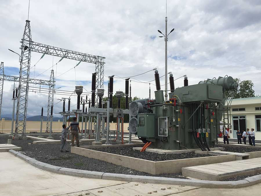  Trạm biến áp 110 kV Krông Pa đi vào vận hành đã khắc phục tình trạng thiếu điện. Ảnh: Ngọc Sang