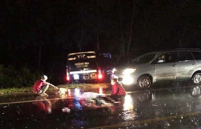 Hiện trường vụ tai nạn khiến hai thanh niên tử vong tại chỗ