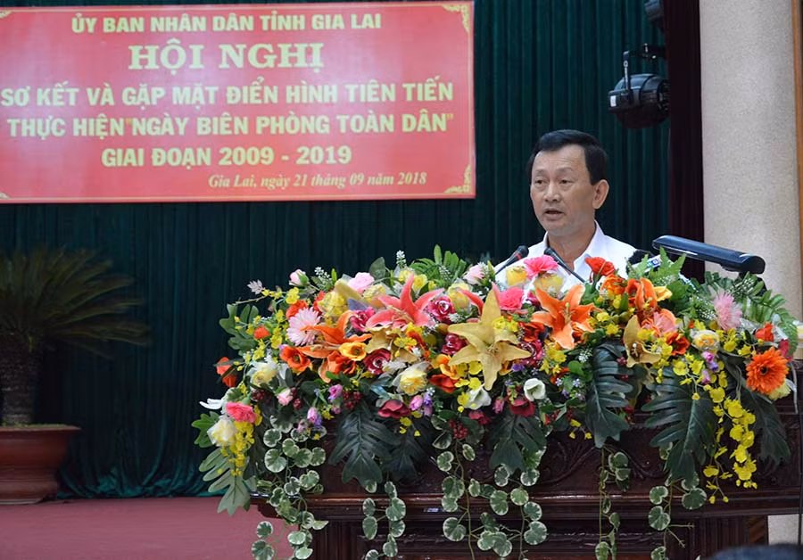 Bí thư Tỉnh ủy phát biểu chỉ đạo tại hội nghị. Ảnh: Phương Dung