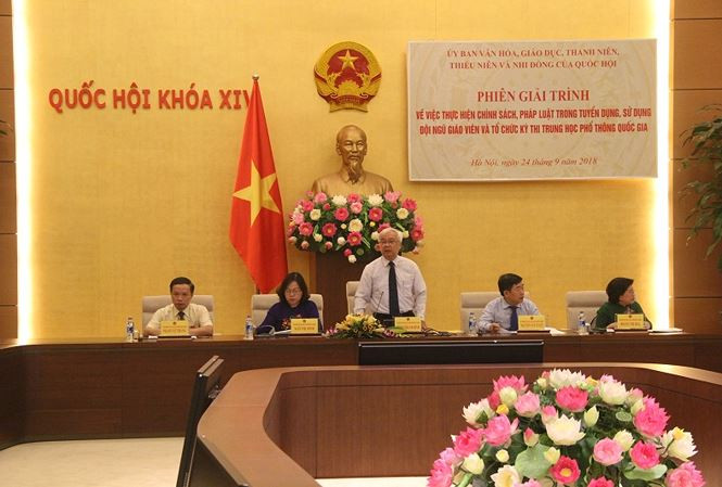 Phiên giải trình sáng nay