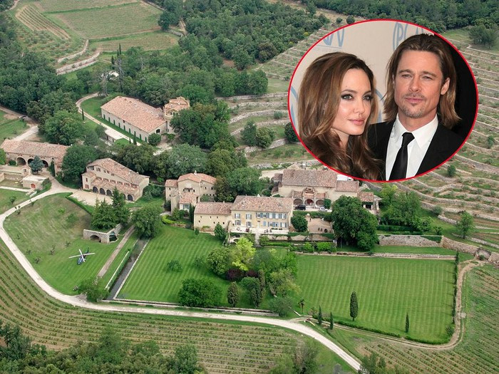 Trước khi ly hôn, năm 2008, cặp sao Hollywood Angelina Jolie và Brad Pitt đã bỏ ra 67 triệu USD để mua tòa lâu đài Chateau Miraval ở Correns, miền Nam nước Pháp. Đây cũng chính là địa điểm diễn ra đám cưới của họ năm 2014.