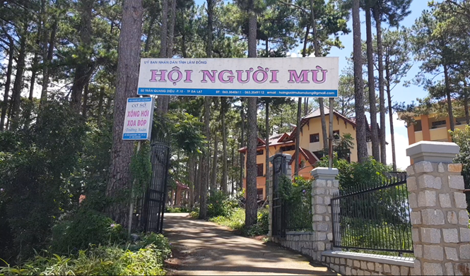 Trụ sở Hội Người mù tỉnh Lâm Đồng ẢNH: LÂM VIÊN