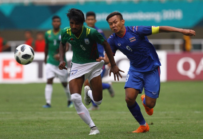 Tuyển Olympic Thái Lan gây thất vọng lớn ở ASIAD 2018.